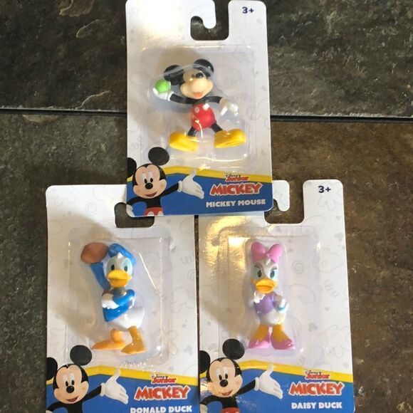 Disney Junior Collectible Toy Football Donald Duck, Ball Mickey & Daisy Duck - Picture 1 of 5